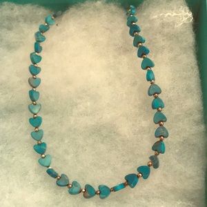Turquoise silver necklace